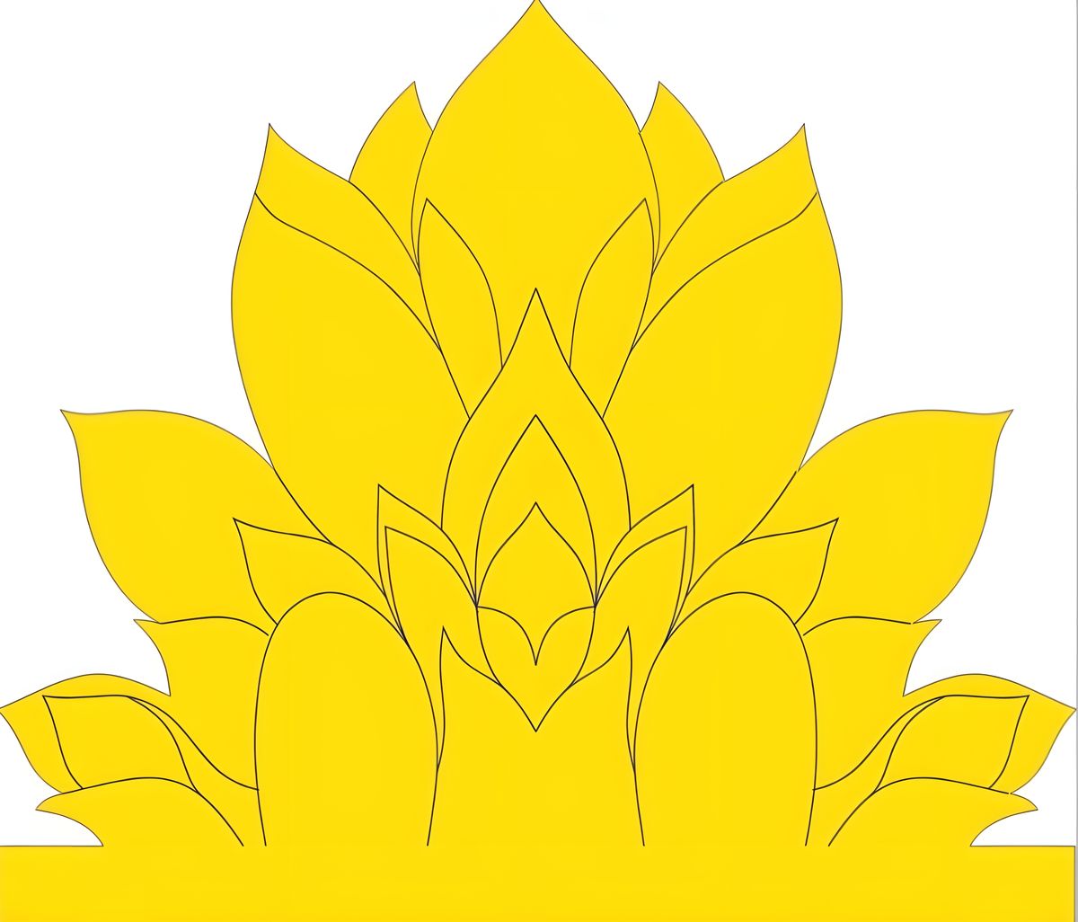 Lotus relief, drawing