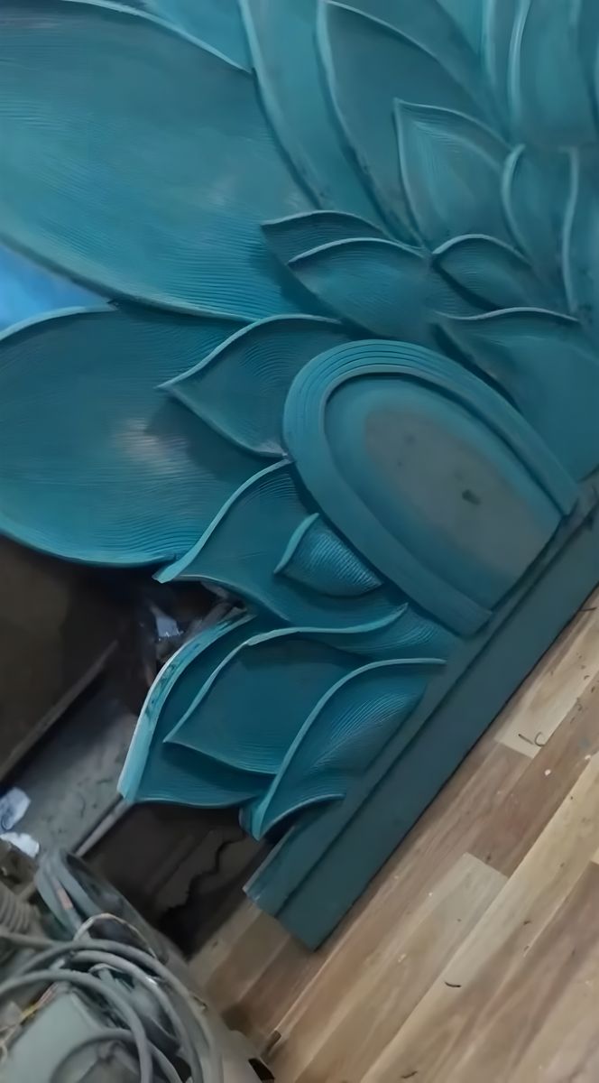 Lotus relief, carved